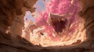 Alternative view of Rek'Sai - Eruption of Power Wall Mural