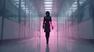 Alternative view of Renata Glasc - Empowering Futuristic Aesthetic Wall Mural