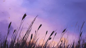Alternative view of Serene Meadow at Dusk
