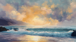 showcasing a vibrant sky.