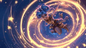 Alternative view of Zoe's Galactic Whirl of Delight Wall Mural