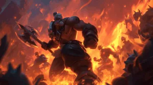 Alternative view of Aatrox - Unleash the Fury Wall Mural
