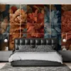 Artistic floral compositions with soft cream|deep reds||