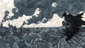 Alternative view of Batman - Vigilant Watcher in the Shadows Wall Mural
