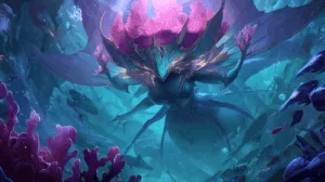 Alternative view of Bel'Veth - Ethereal Underwater Fantasy Wall Mural