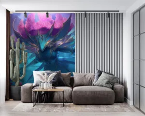 Illustration of Bel'Veth in a vibrant underwater scene with coral features.