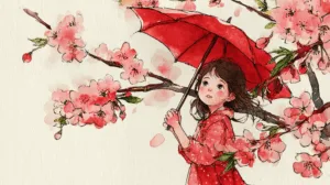 Alternative view of Cherry Blossom Dreams Wall Mural