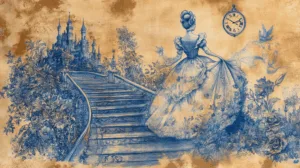 Alternative view of Cinderella's Dream Wall Mural