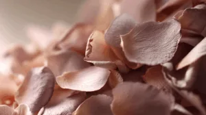 Alternative view of Delicate Dusty Rose Petals Wall Mural