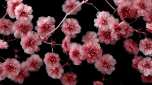 Alternative view of Delicate Pink Blossoms Wall Mural