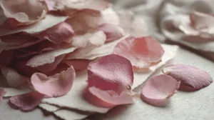 Alternative view of Delicate Rose Petals Wall Mural