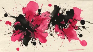 Alternative view of Dynamic Splash of Color Wall Mural