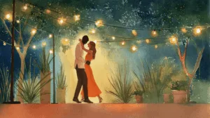 Alternative view of Enchanting Garden Dance Wall Mural