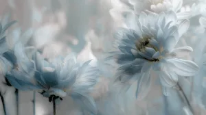 Alternative view of Ethereal Blooming Serenity Wall Mural
