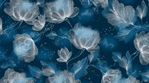 Alternative view of Ethereal Floral Dream Wall Mural