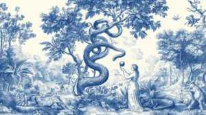 Alternative view of Eve in the Garden of Eden Scene Wall Mural