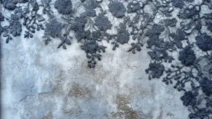 Alternative view of Floral Lace Elegance Wall Mural