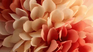 Alternative view of Coral Blossom Harmony Wall Mural