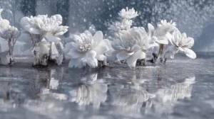 Alternative view of Frosted Serenity Wall Mural