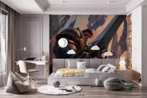 Bright and inviting kitchen scene with fruits and baked goods