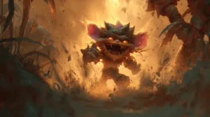 Alternative view of Gnar - Embrace the Wild Transformation Wall Mural