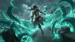 Alternative view of Illaoi - The Ocean's Fury Unleashed Wall Mural