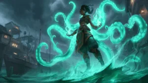 Alternative view of Illaoi - The Tentacle Summoner of the Spirit Realm Wall Mural