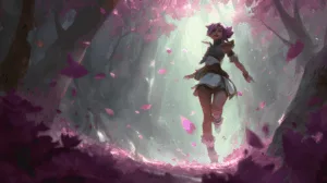 Alternative view of Lillia - Enchanted Forest Escape Wall Mural