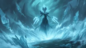 Alternative view of Lissandra - Embrace the Frosty Majesty Wall Mural