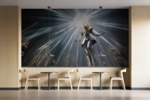 Lux from League of Legends in a dynamic pose surrounded by radiant light beams.||