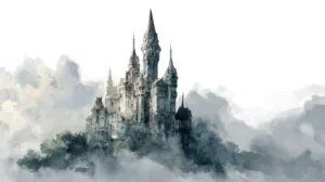Alternative view of Mystical Fantasy Castle Wall Mural