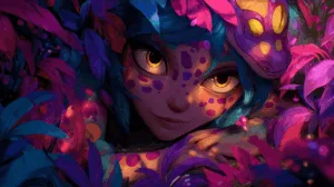 Alternative view of Neeko - Enchanting Jungle Vibes Wall Mural