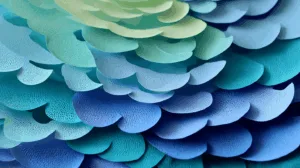 Alternative view of Oceanic Petals Wall Mural