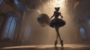 Alternative view of Orianna - Dance of Mechanical Elegance Wall Mural