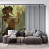 Qiyana from League of Legends in a vibrant jungle setting|showcasing her elemental powers.|