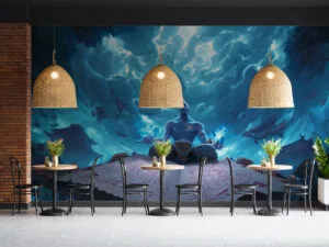 Ryze casting a spell in a mystical setting from League of Legends.
