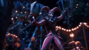 Alternative view of Shaco - Embrace the Carnival Whimsy Wall Mural