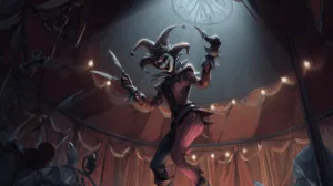 Alternative view of Shaco - The Jester of Danger Wall Mural