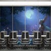 Soraka meditating in an enchanted forest with woodland creatures