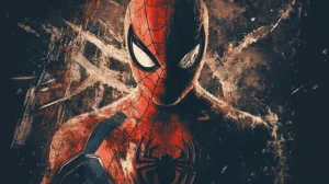 Alternative view of Spider-Man - Edgy Superhero Art Wall Mural
