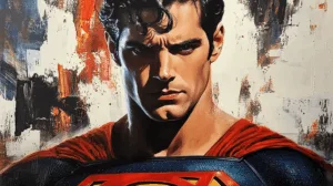 Alternative view of Superman - The Heroic Essence Captured Wall Mural