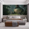 Tahm Kench in a lush swamp environment|wearing a top hat|