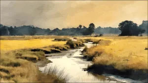 Alternative view of Tranquil Stream in Nature Wall Mural
