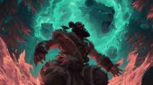 Alternative view of Udyr - Channeling the Spirit of the Bear Wall Mural