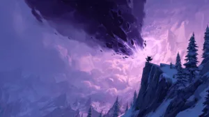 Alternative view of Veigar - Enigmatic Twilight Landscape Wall Mural