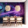 A fantastical image of Vel'Koz radiating energy with vibrant colors.||