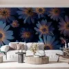 Vibrant arrangement of daisies on a dark background||