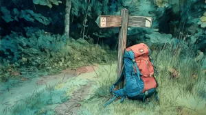 Alternative view of Vibrant Forest Adventure Wall Mural