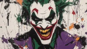 Alternative view of Villainous Character - A Chaotic Portrait Wall Mural
