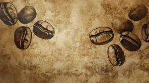 Alternative view of Rustic Coffee Bean Mural Wall Mural